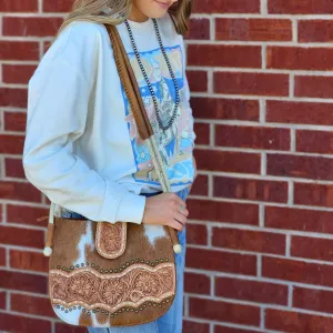 American Darling Cowhide & Rope Bag