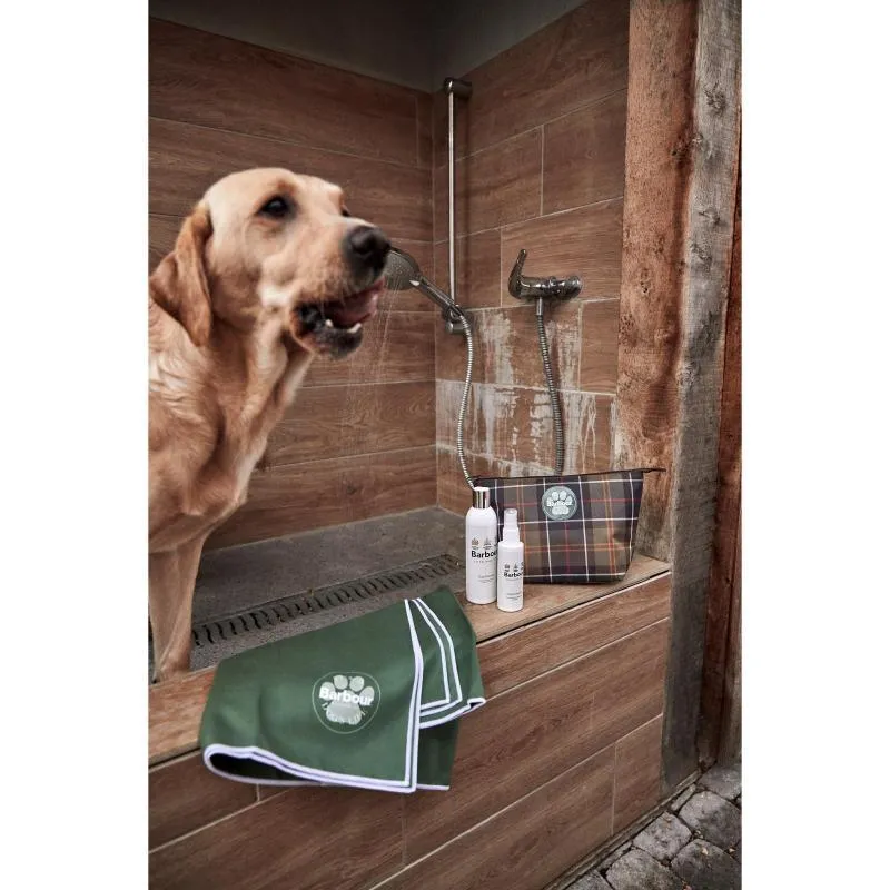 Barbour Dog Wash Bag - Classic Tartan