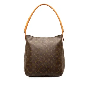 Brown Louis Vuitton Monogram Looping GM Shoulder Bag