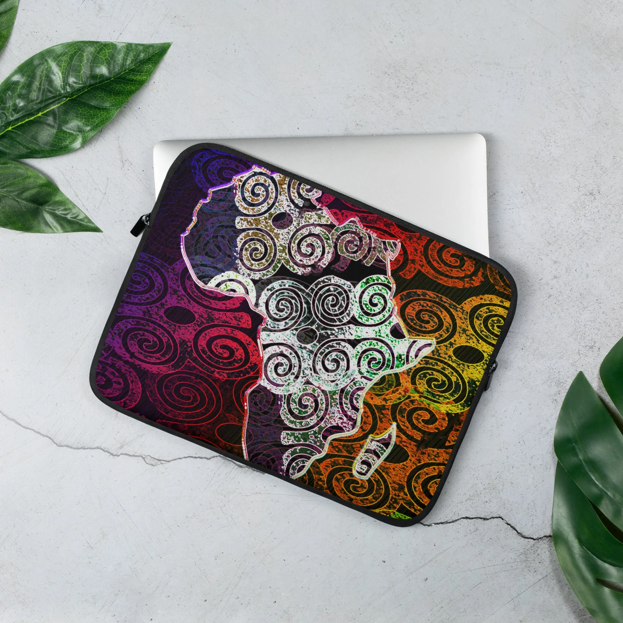 Bubalapa African Map Laptop Sleeve