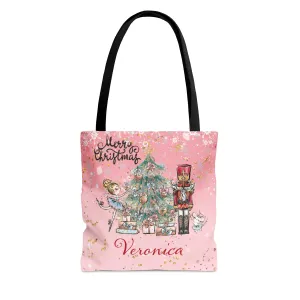 Christmas Nutcracker, Fairy and Christmas Tree Tote Bag