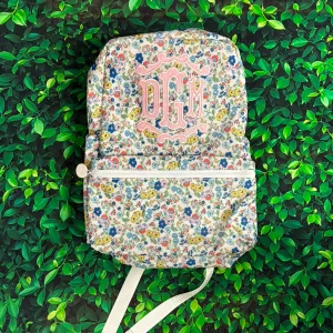 Coated Canvas Posies Backpack