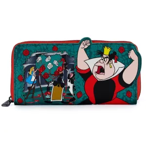 Disney Villains Scene Series Queen of Hearts Zip Around Wallet