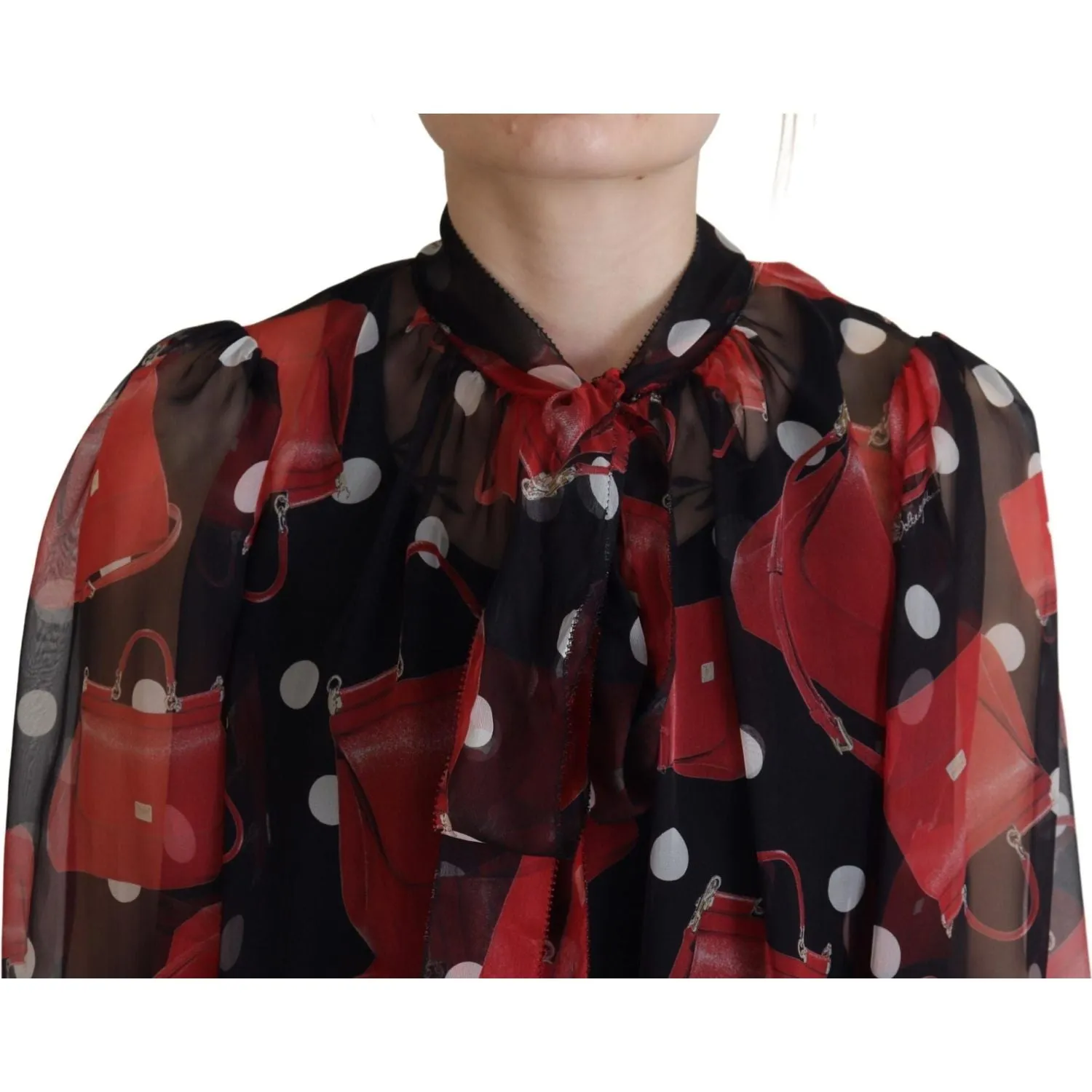 Dolce & Gabbana Sicilian Print Silk Blouse - Luxurious & Chic