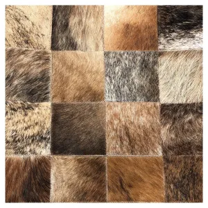 Genuine Cowhide Pillow 16"x16"