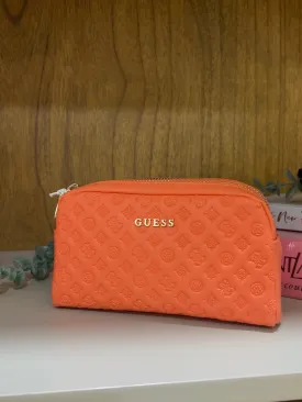 Guess Double Zip Vanity Bag - Coral