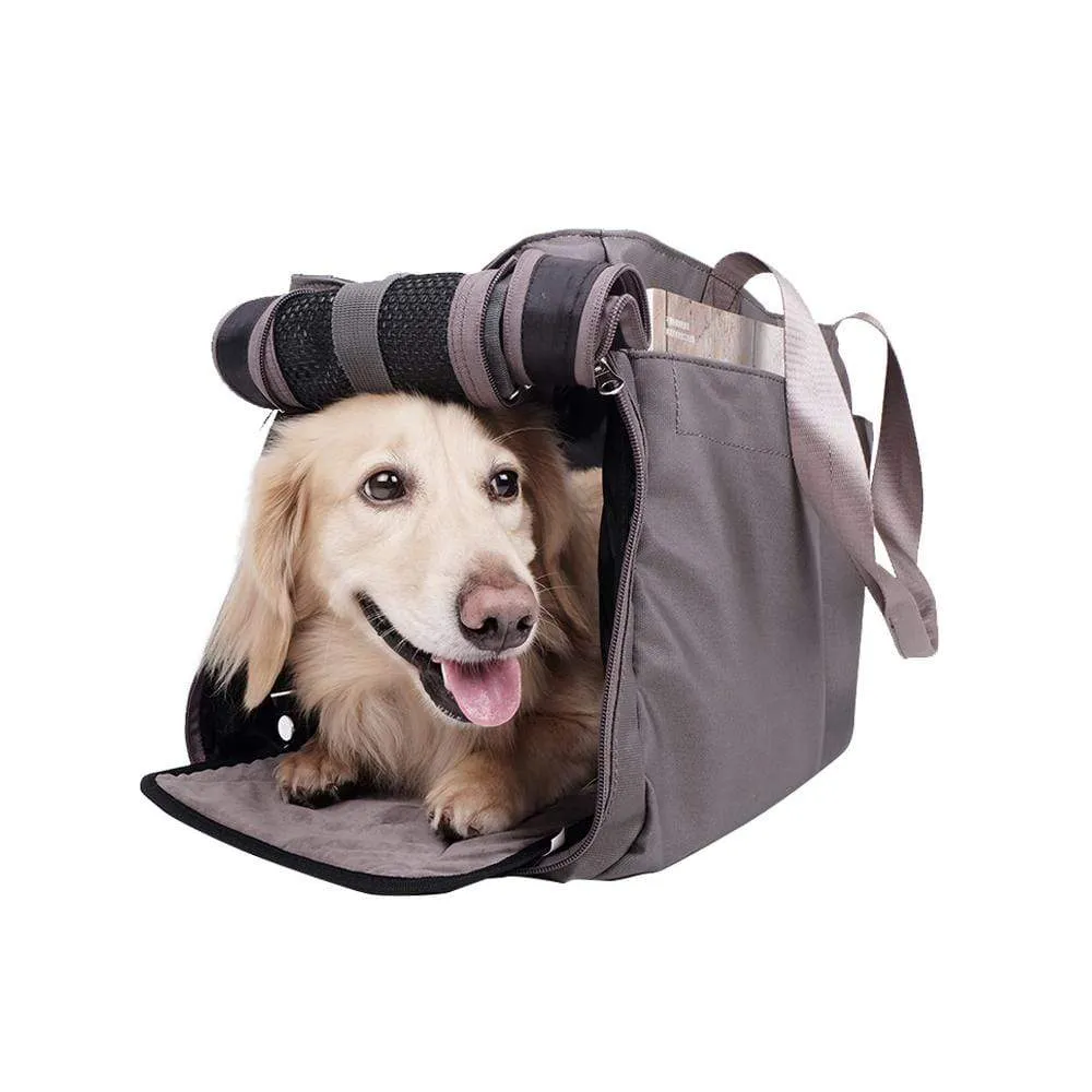 Ibiyaya Canvas Pet Tote Carrier Grey