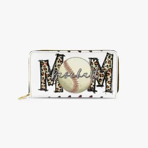 Long Type Zipper Purse, Baseball Mom/Mum, awd-608