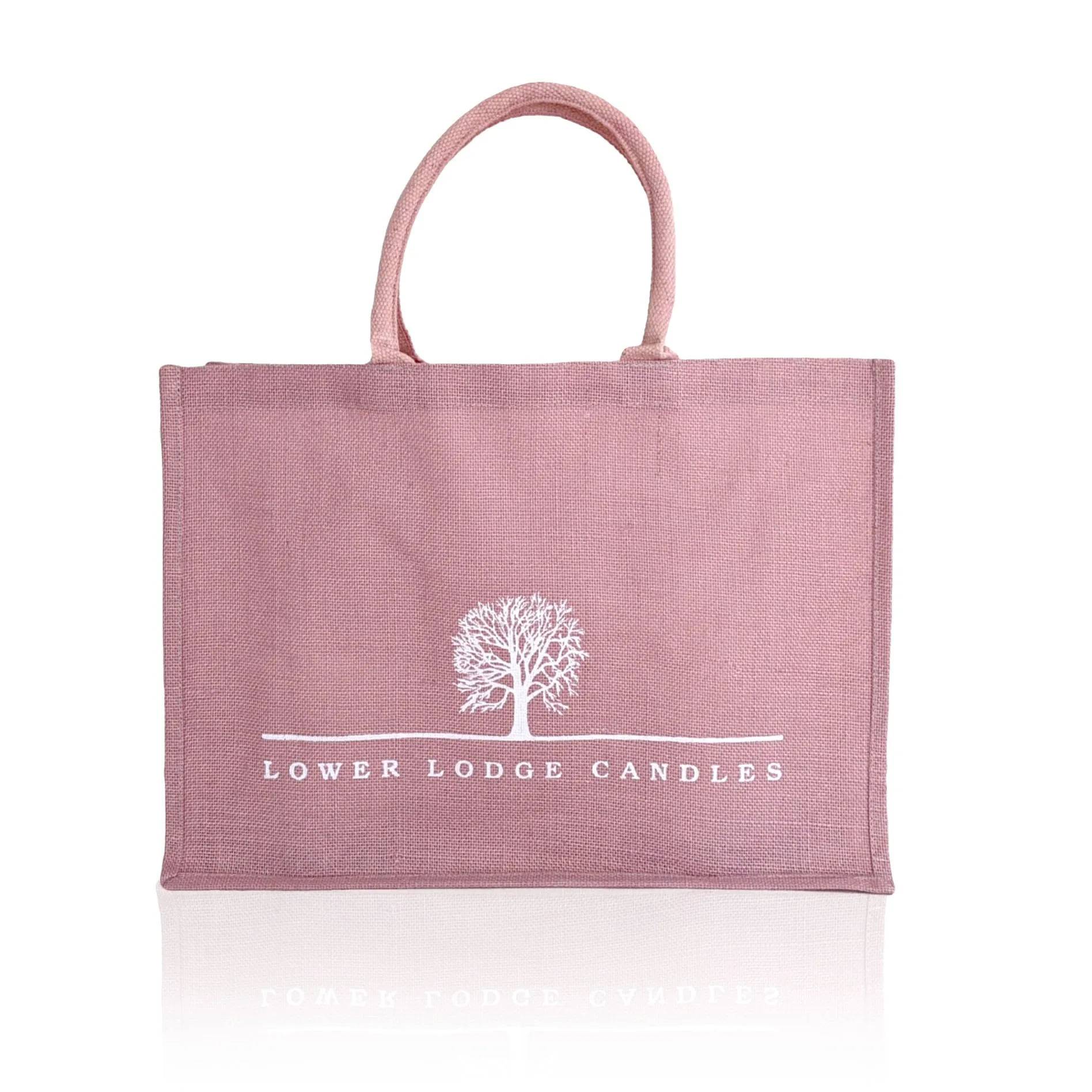 Lower Lodge Candles Pink Canvas Bag