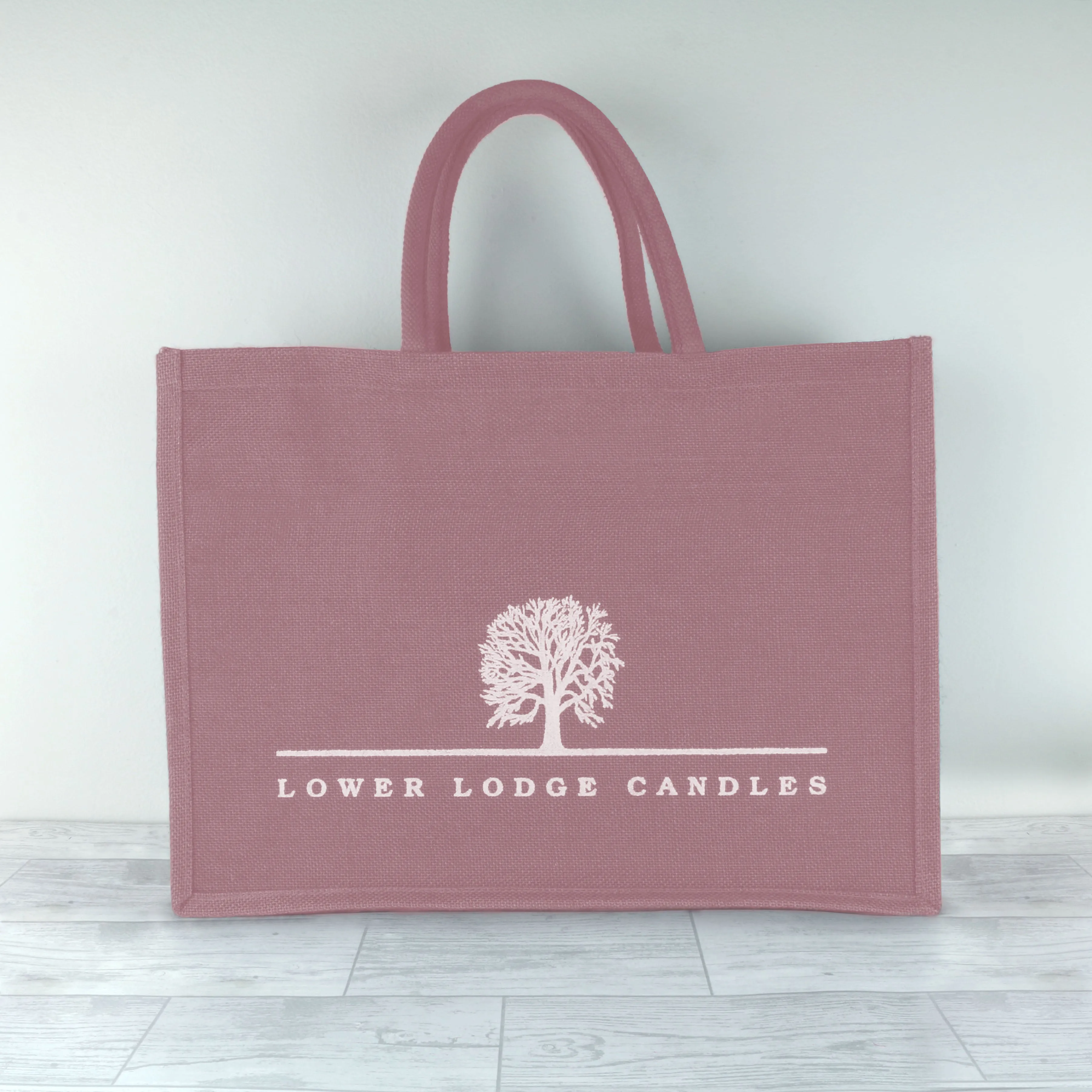 Lower Lodge Candles Pink Canvas Bag