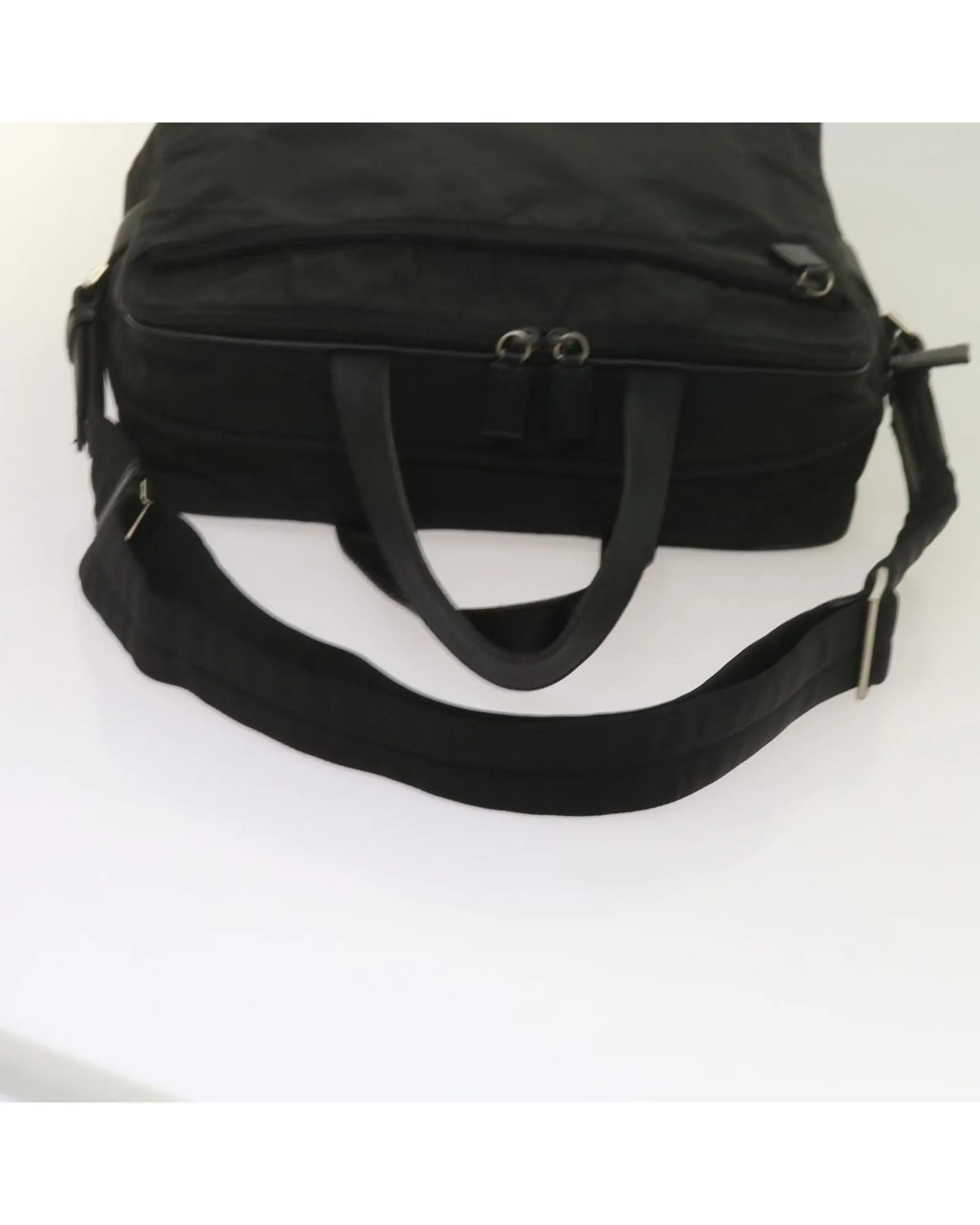 Nylon Briefcase with Shoulder Strap - Italian-Made