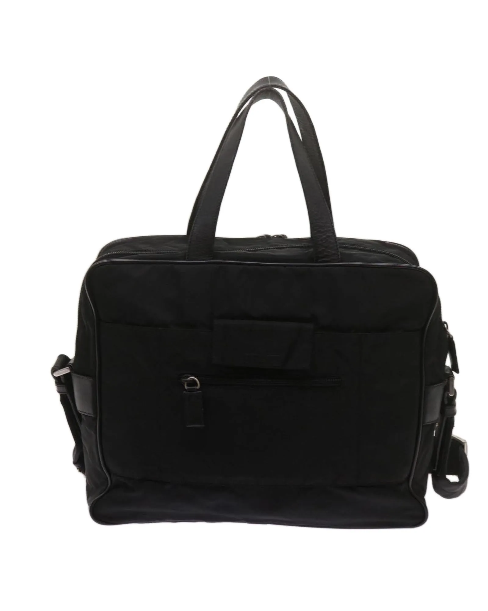 Nylon Briefcase with Shoulder Strap - Italian-Made