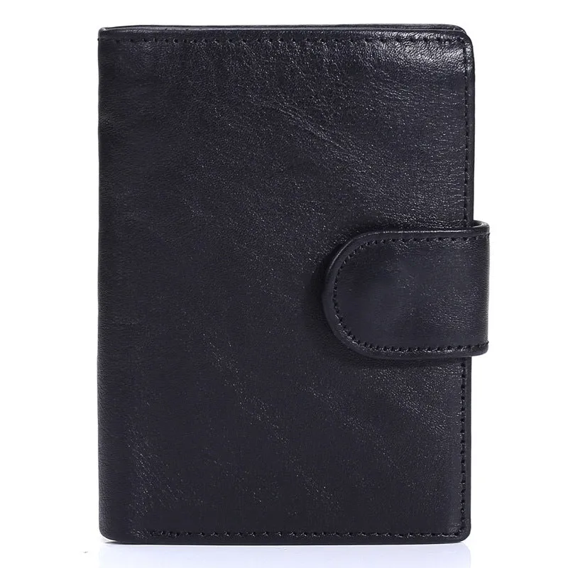 Vintage Short Top-Grain Leather Wallet