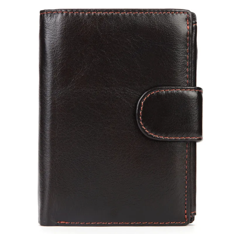 Vintage Short Top-Grain Leather Wallet