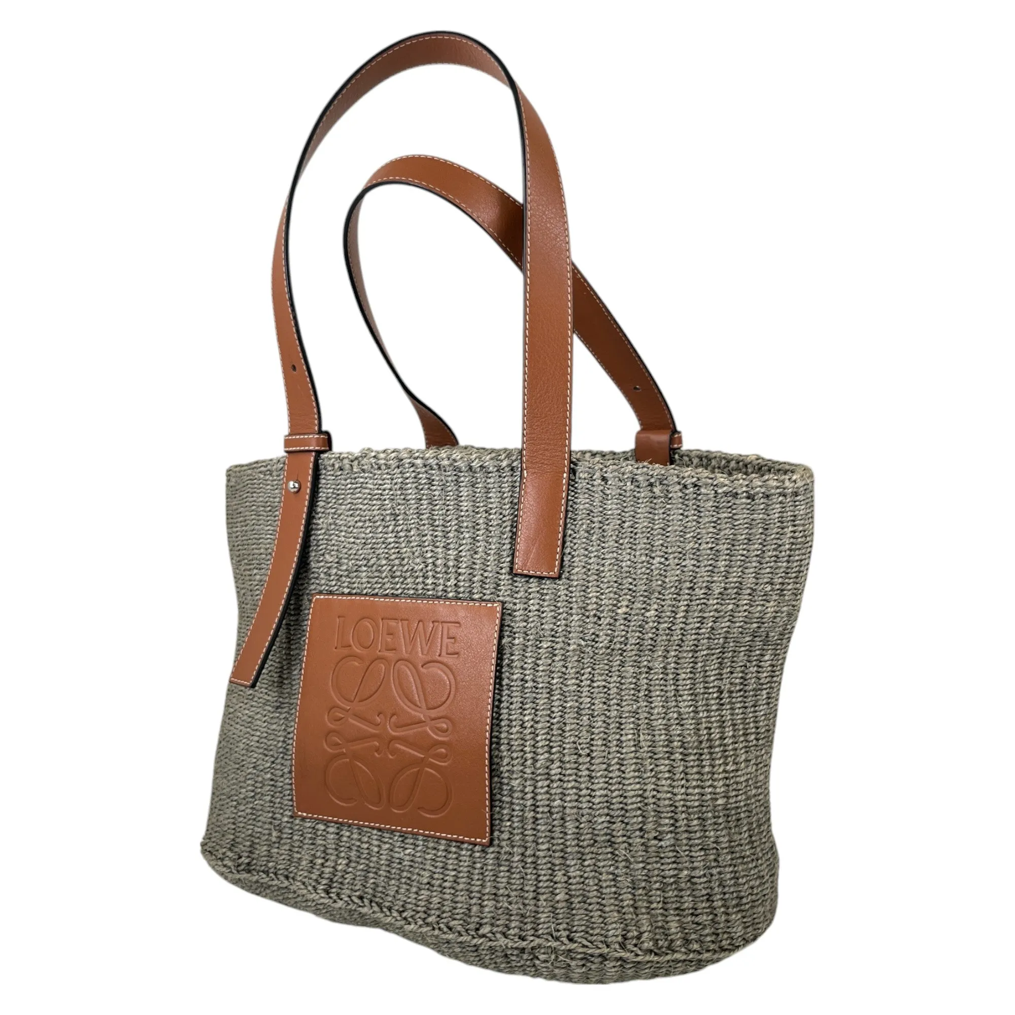 Women's Basket Logo Handbag Grey