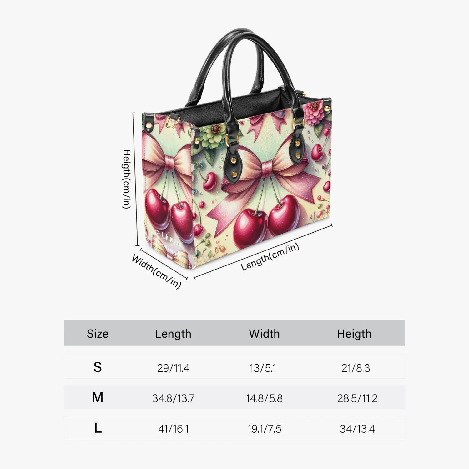 Women's Tote Bag - Ribbons and Cherries - Swingin' Cherry